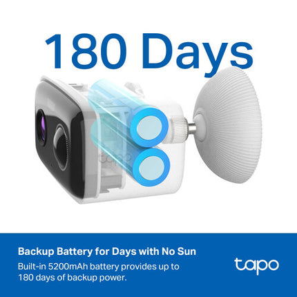 TP-Link Tapo C400 Cámara de Seguridad Solar 1080p 32.8ft Visión Nocturna