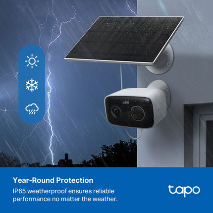 TP-Link Tapo C400 Cámara de Seguridad Solar 1080p 32.8ft Visión Nocturna