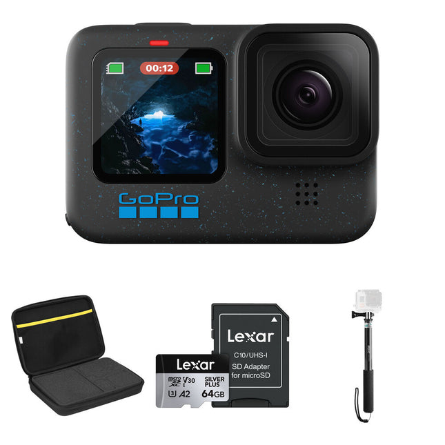 GoPro HERO12 Black Cámara de Acción 5.3K60 27MP Bundle Básico