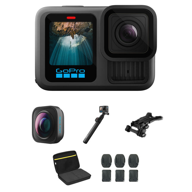 GoPro HERO13 Black Cámara con Sensor 1/1.9" Ultrawide y Kit Snowboard