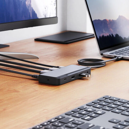 ALOGIC Fusion Pro DUO Dock USB-C con doble HDMI y carga 100W