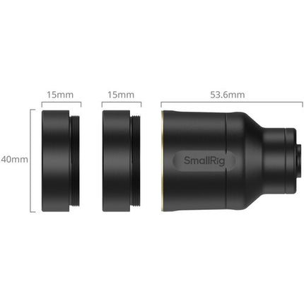 SmallRig Kit de Lentes Telefoto y Macro para Teléfonos con Montura T 4K