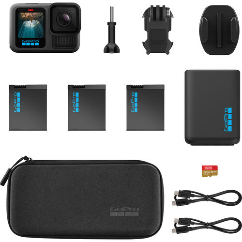 GoPro HERO13 Black Cámara Acción 27MP 5.3K60 3 Baterías 64GB