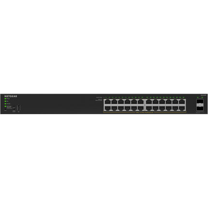 Netgear S350 GS324TPv2 Switch de Red Gestionado 24 Puertos PoE+ 190W 52Gbps