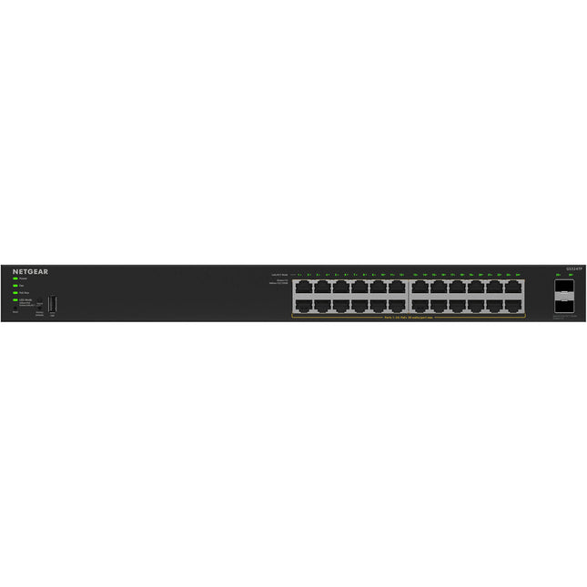 Netgear S350 GS324TPv2 Switch de Red Gestionado 24 Puertos PoE+ 190W 52Gbps