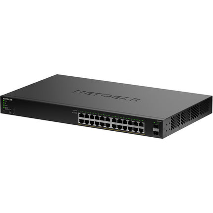 Netgear S350 GS324TPv2 Switch de Red Gestionado 24 Puertos PoE+ 190W 52Gbps