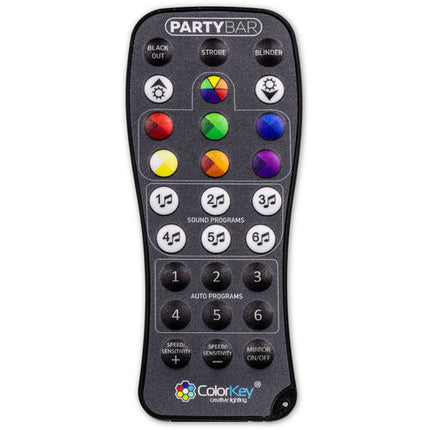 ColorKey PartyBar Mobile 100 EL paquete de iluminación móvil con batería 4 luces 10W 6 horas batería incluido soporte y control remoto IR