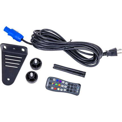 ColorKey PartyBar Mobile 100 EL paquete de iluminación móvil con batería 4 luces 10W 6 horas batería incluido soporte y control remoto IR