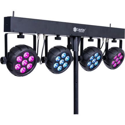 ColorKey PartyBar Mobile 500 EL Iluminación Móvil 4x70W RGBW Batería 6h Incluye Soporte y Mando