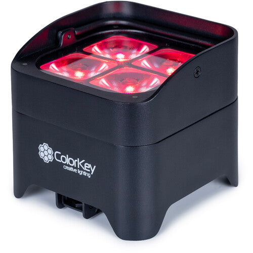 ColorKey MobilePar Mini Hex 4 MKII Foco LED RGBAW+UV Wireless 15° 15H Batería