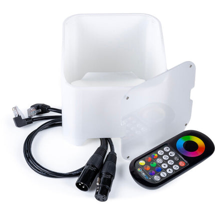 ColorKey MobilePar Mini Hex 4 MKII Foco LED RGBAW+UV 12W inalámbrico batería 15h con estuche 4 unidades