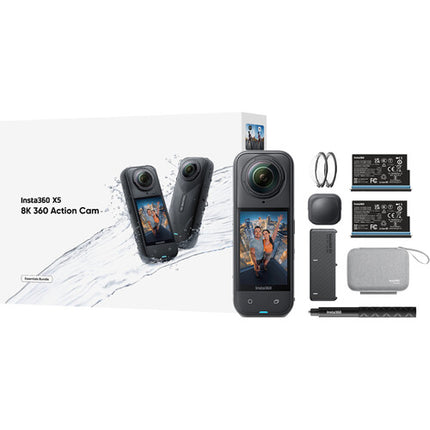 Insta360 X5 Cámara de Acción 360 Bundle Esencial 8K30 49m Impermeable