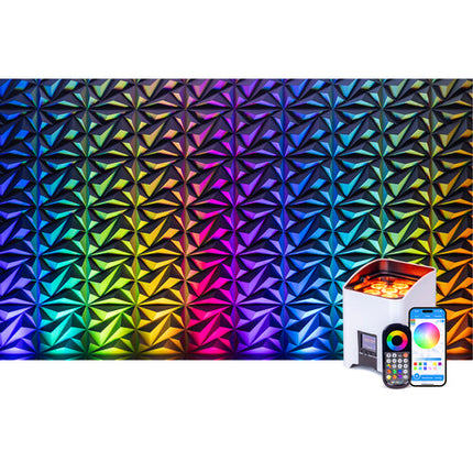 ColorKey MobilePar Pro Hex 6 Lámpara RGBUAW+UV LED inalámbrica batería 12W 25°