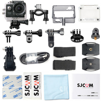 SJCAM SJ4000 Cámara Deportiva Negra 1080p 12MP Lente 170° Sumergible