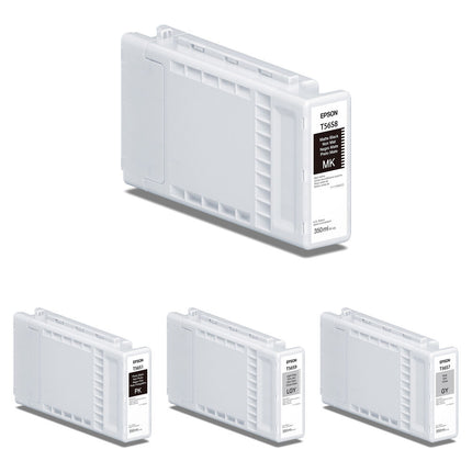 Epson T56S UltraChrome PRO10 Kit de Tintas 350 mL Negro Mate Foto Gris Claro para Impresoras de Gran Formato
