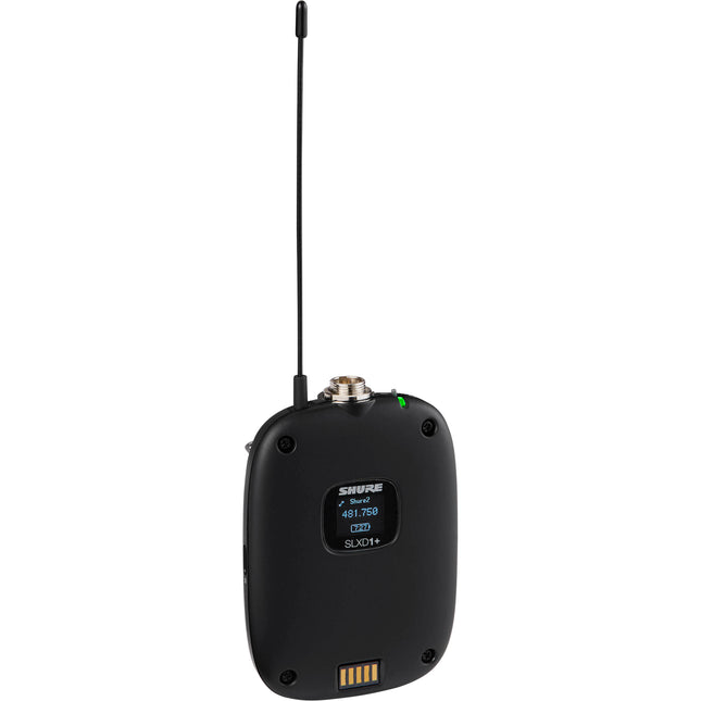 Shure SLXD1+ Transmisor Inalámbrico Digital Bodypack Banda 138 MHz Batería AA Hasta 8 Horas