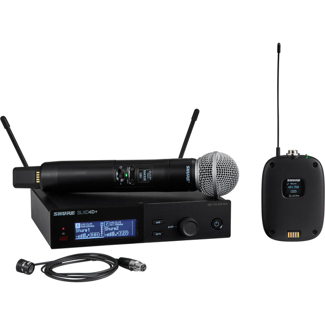 Shure SLXD124+/85M Sistema de Micrófono Inalámbrico Digital 1 Canal 8 Horas Batería