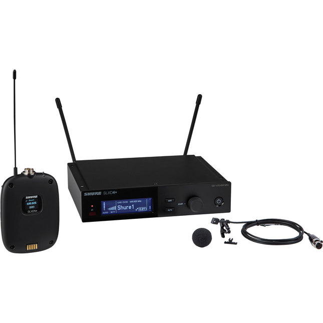 Shure SLXD14+/93 Sistema inalámbrico de micrófono Lavalier omnidireccional 470-608 MHz 8 horas batería