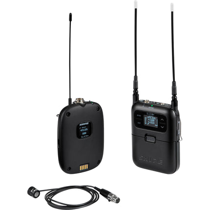 Shure SLXD15+/85M Sistema Micrófono Lavalier Cardioide Inalámbrico Digital G57 8h Transmisor 5.5h Receptor