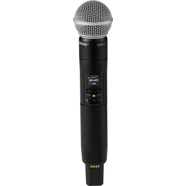 Shure SLXD2+ Transmisor Micrófono Inalámbrico Handheld Cardioide SM58 8H Batería AA