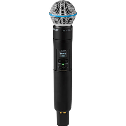 Shure SLXD2+ Micrófono Inalámbrico de Mano Digital Beta 58A 8 Horas Batería