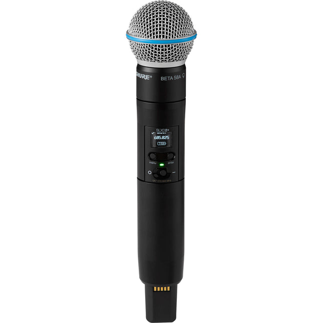 Shure SLXD2+ Micrófono Inalámbrico de Mano Digital Beta 58A 8 Horas Batería