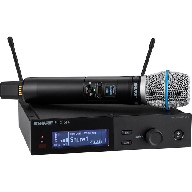 Shure SLXD24+ Sistema Micrófono Inalámbrico Beta 87A 8 Horas Batería