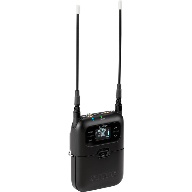 Shure SLXD5+ receptor inalámbrico montaje cámara canal único 5.5 horas batería