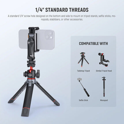 Neewer SP-10 Adaptador Universal para Smartphone con giro 360° inclinación 180°