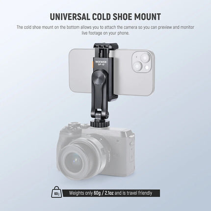 Neewer SP-10 Adaptador Universal para Smartphone con giro 360° inclinación 180°