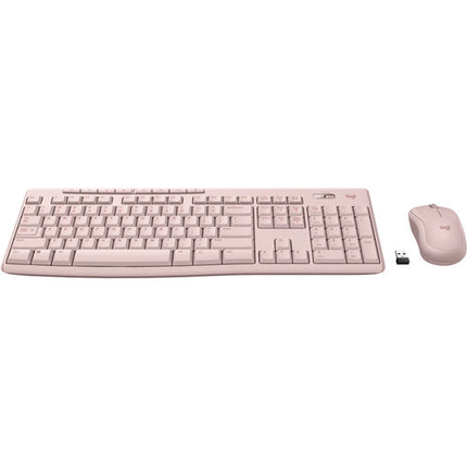 Logitech MK270 Combo Teclado y Ratón Inalámbrico 2.4 GHz Rosa
