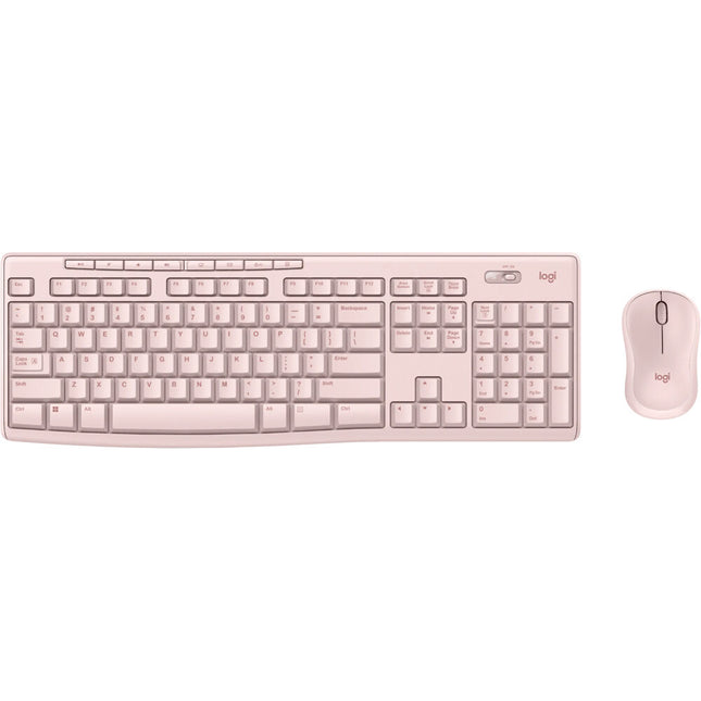 Logitech MK270 Combo Teclado y Ratón Inalámbrico 2.4 GHz Rosa