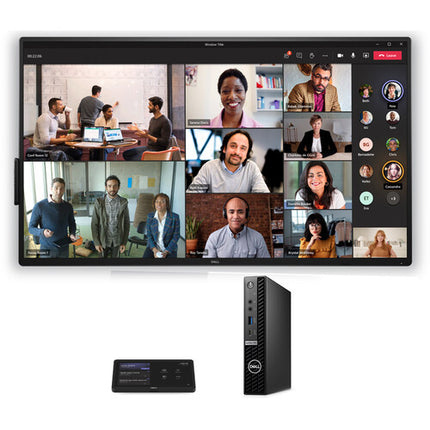 Logitech BASE Microsoft Teams Rooms con controlador táctil 10.1" y Dell OptiPlex Mini PC