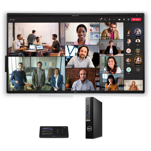 Logitech BASE Microsoft Teams Rooms con controlador táctil 10.1" y Dell OptiPlex Mini PC