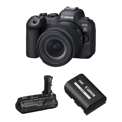 Canon EOS R6 Mark II Cámara Sin Espejo 24.2MP 4K60 24-105mm y Grip Batería