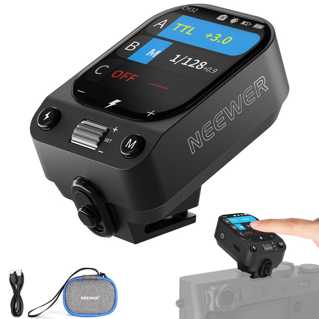 Neewer QZ-F Disparador de Flash Inalámbrico TTL para FUJIFILM 2.4 GHz Batería 1000 mAh