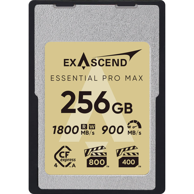 Exascend 256GB Essential Pro Max Tarjeta de Memoria CFexpress 4.0 Tipo A 1800 MB/s Lectura Escritura