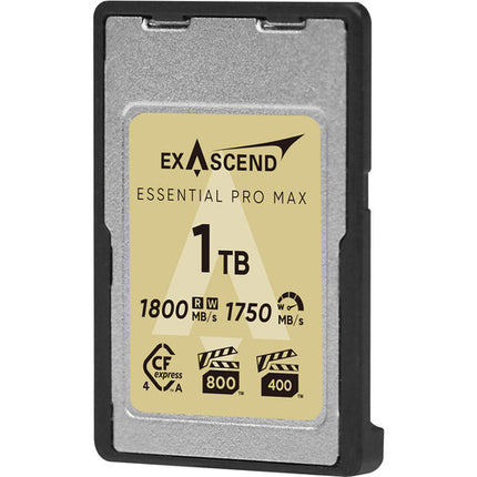 Exascend 1TB Essential Pro Max Tarjeta de Memoria CFexpress 4.0 Tipo A 1800 MB/s Lectura Escritura