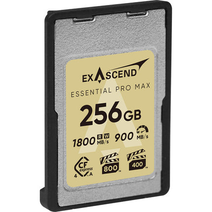 Exascend 256GB Essential Pro Max Tarjeta de Memoria CFexpress 4.0 Tipo A 1800 MB/s Lectura Escritura