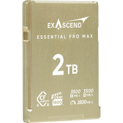 Exascend 2TB Essential Pro Max Tarjeta de Memoria CFexpress 4.0 Tipo B 3500 MBs lectura y escritura