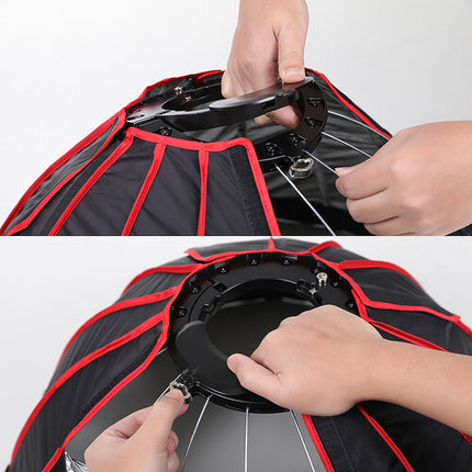 GVM Softbox Plegable 24" Parabólico con Anillo Rápido Bowens Mount