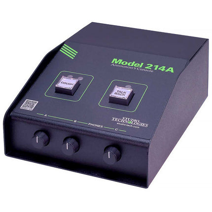 Studio Technologies Model 214A Consola para Anunciantes con Preamp XLR y Phantom 48V
