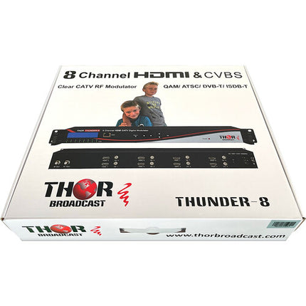 Thor Modulación Digital RF HDMI 8 Canales con Latencia Baja y Codificación MPEG2