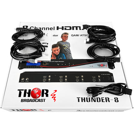 Thor Modulación Digital RF HDMI 8 Canales con Latencia Baja y Codificación MPEG2