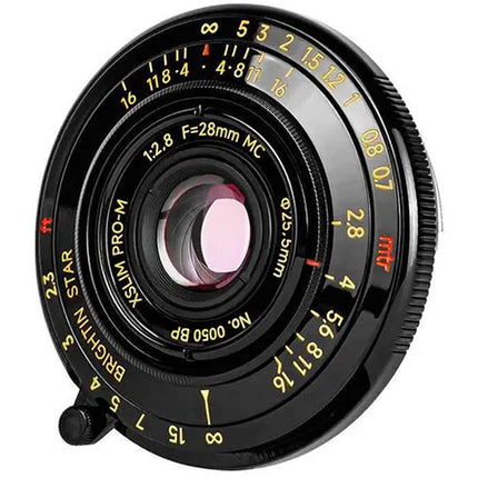 Brightin Star 28mm f2.8 Objetivo Pancake Gran Angular Full Frame Leica M-Mount
