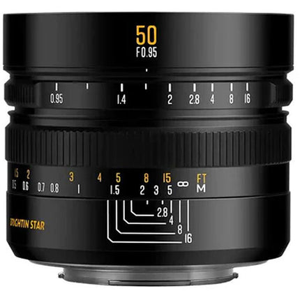 Objetivo Brightin Star 50mm f0.95 lente para FUJIFILM X formato APS-C apertura f0.95