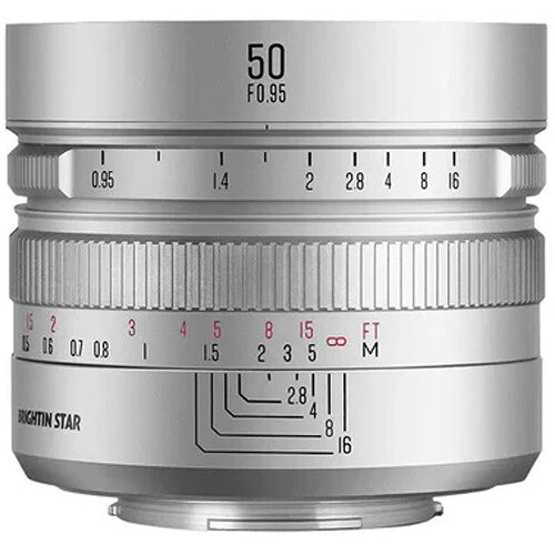 Brightin Star 50mm f0.95 Lente para Fujifilm X Montura Silver APS-C
