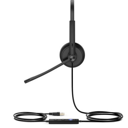 Yealink UH34 Auriculares USB Estéreo para Microsoft Teams 28mm Ajustable con Estuche