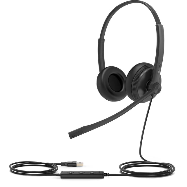 Yealink UH34 Auriculares USB Estéreo Diseño On Ear 28mm Control Integrado Estuche
