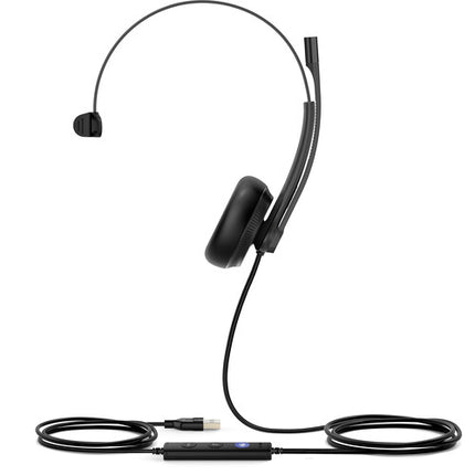 Yealink UH34 Mono Auricular USB para Microsoft Teams con Driver 28mm y Micrófono Ajustable
